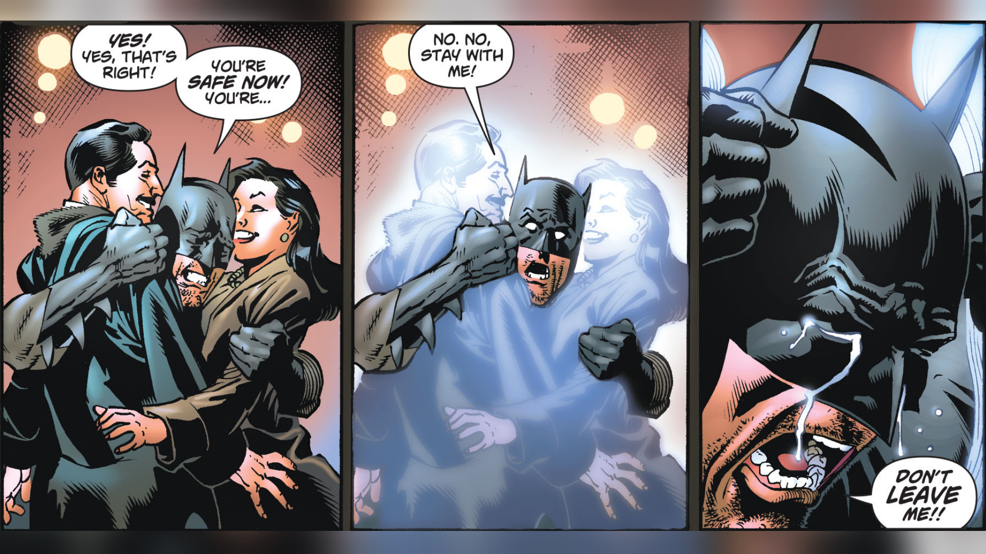 Batman's "No. No, Stay With Me!"