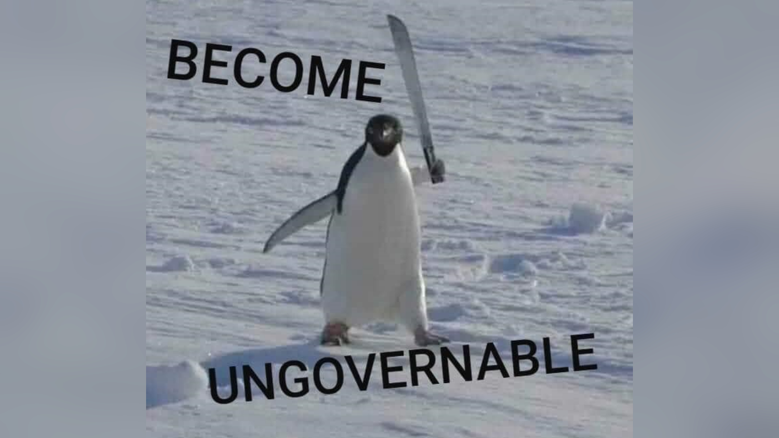 Become Ungovernable Meme Template