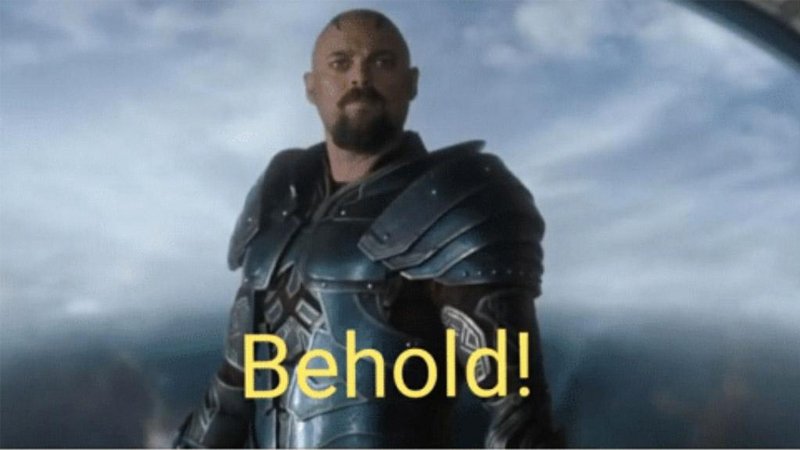 Behold! My Stuff Meme Template