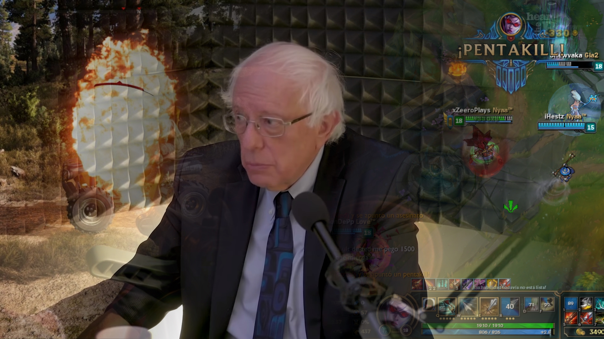 Bernie Sanders' Twitch Channel Meme Template