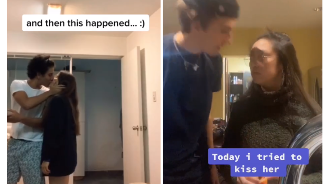 Best Friend Kiss Challenge Meme Template