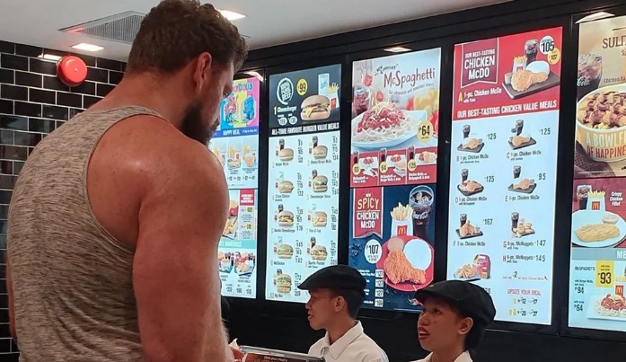 Big Guy Ordering at McDonald's Meme Template
