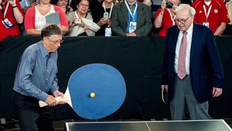 Bill Gates' Giant Ping Pong Paddle Meme Template