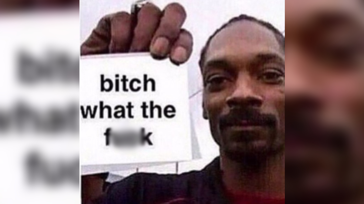 Bitch What The Fuck Meme Template