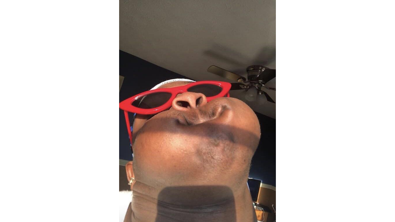 Black Man With Puffed Up Cheeks / Holding In Cough Meme Template