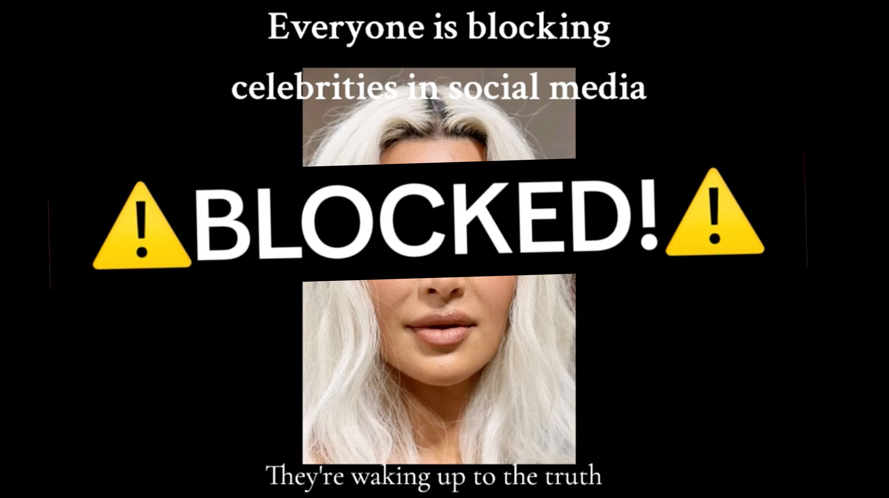Blocking Celebrities Trend / Blockout 2024 Meme Template