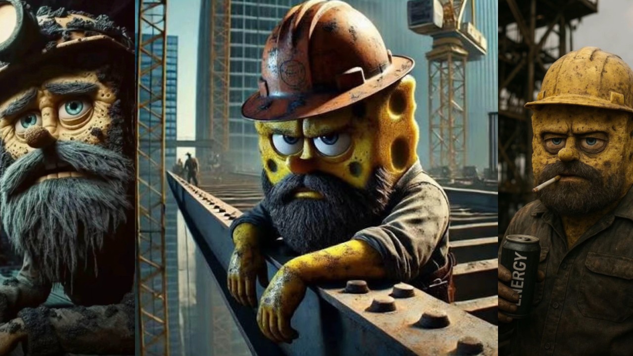Blue Collar SpongeBob