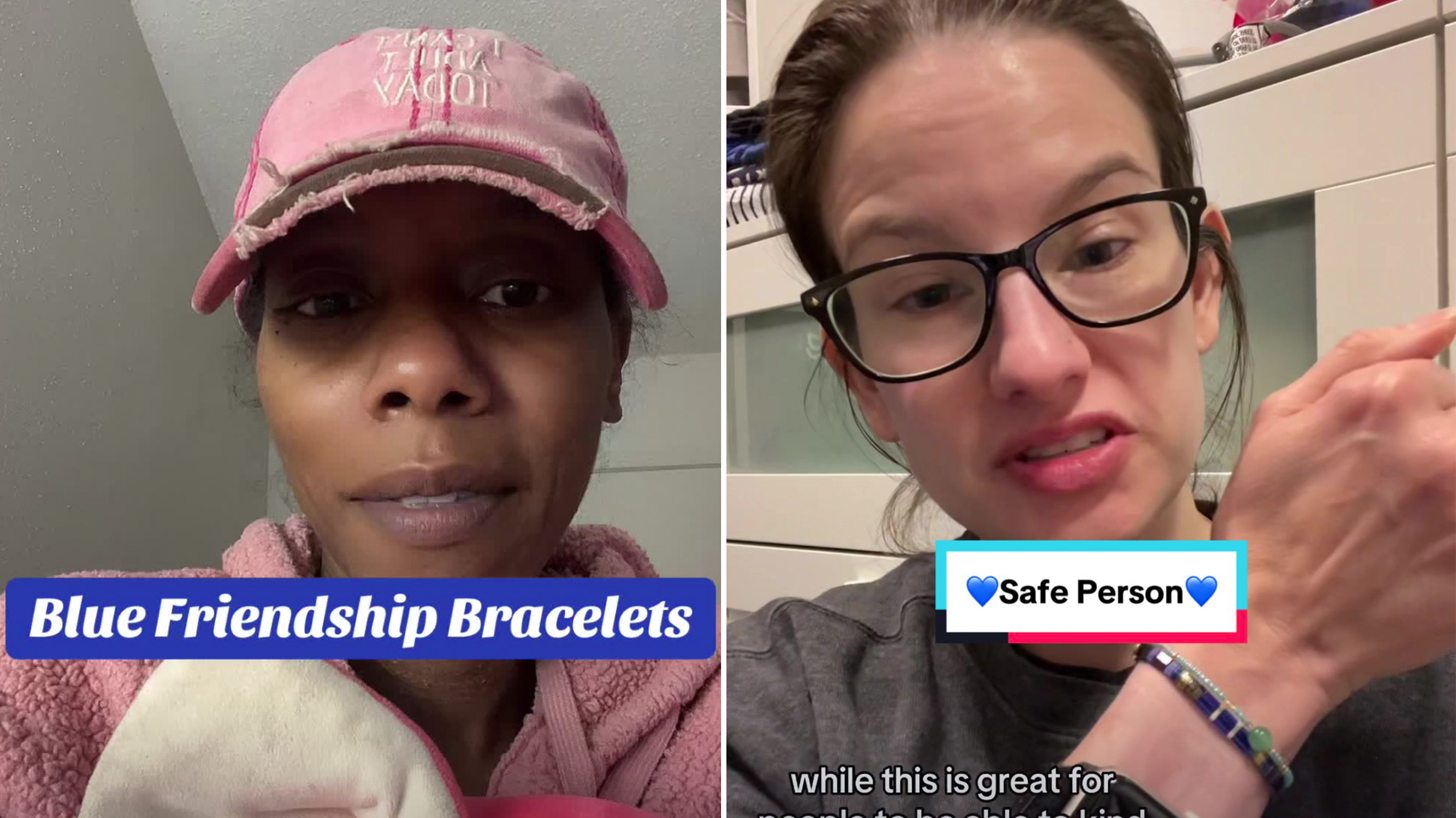 Blue Friendship Bracelet Movement Meme Template