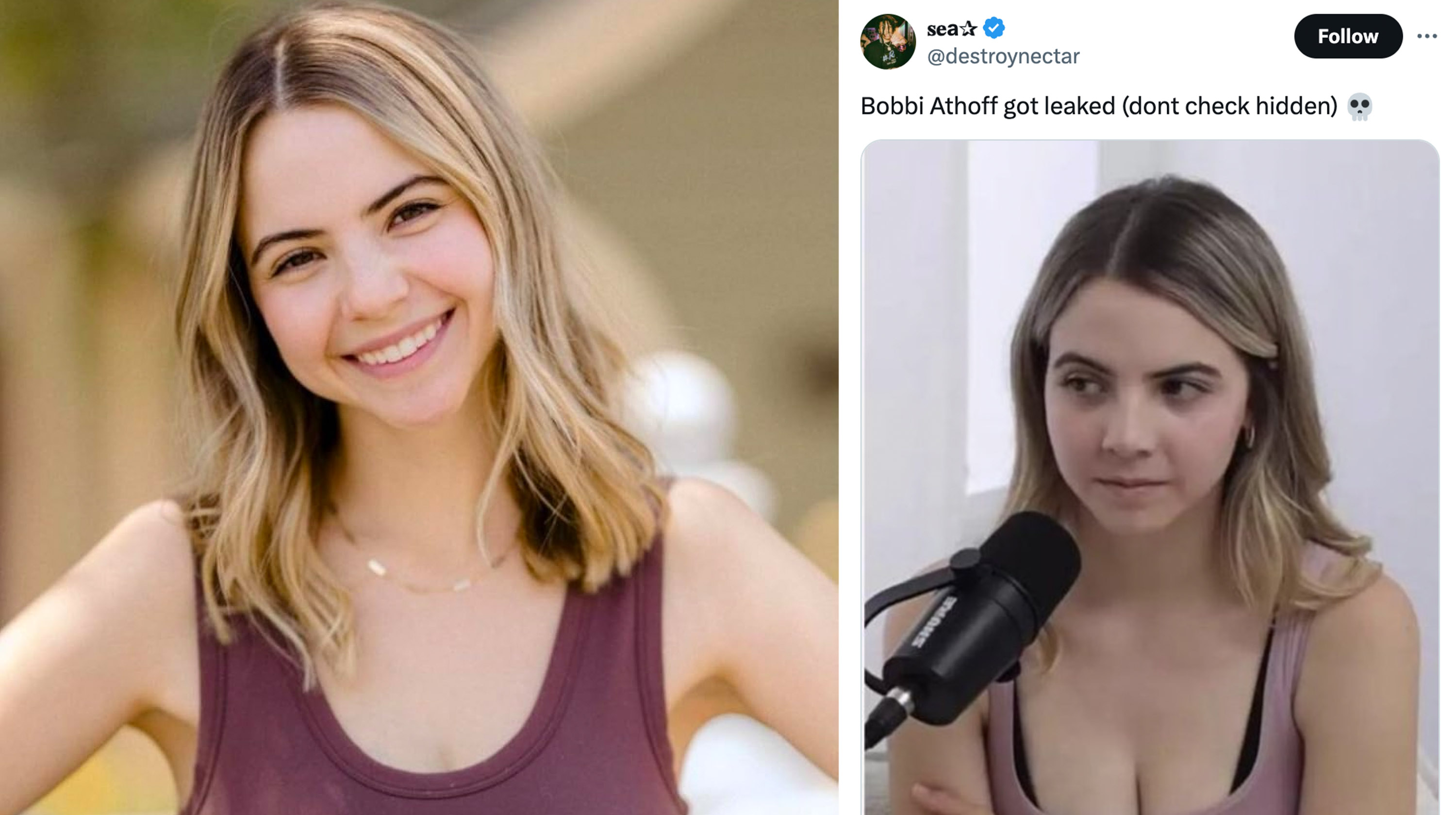 Bobbi Althoff Leaked Video Meme Template