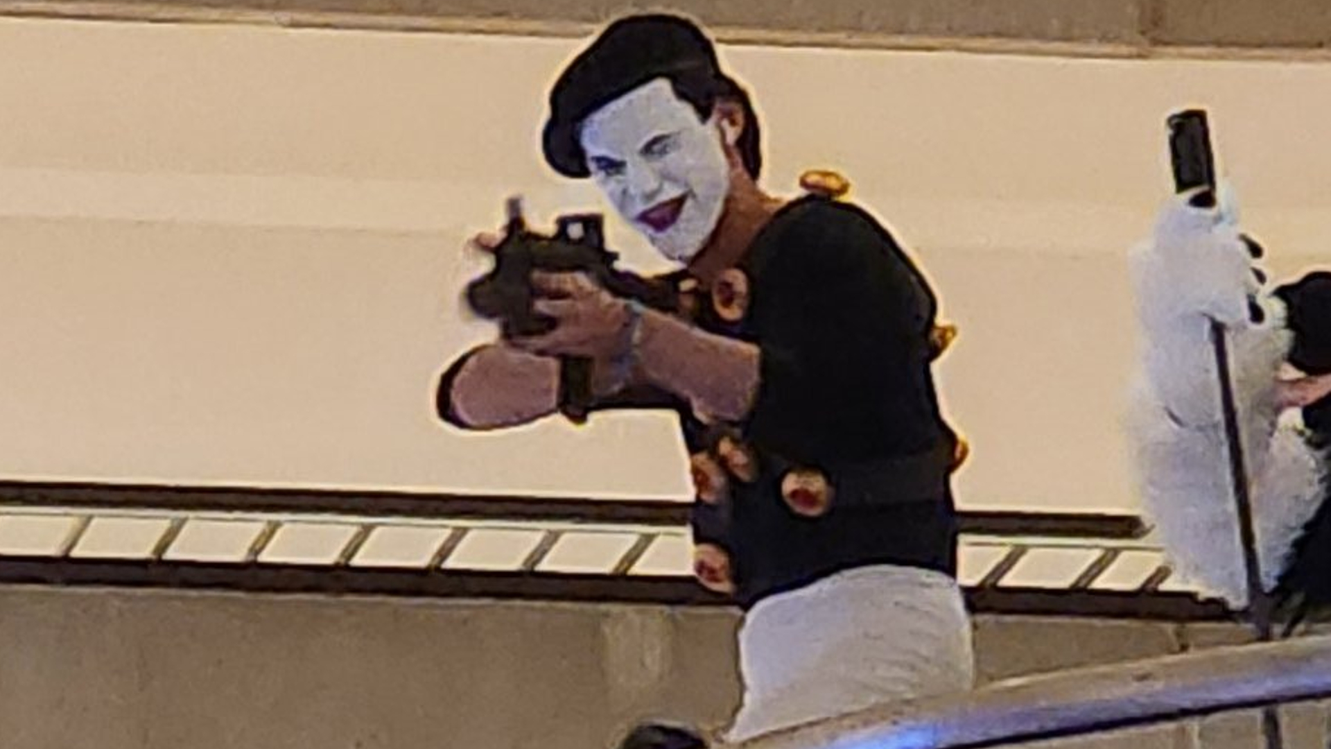 Bomb Voyage Cosplayer at FWA 2024 Meme Template