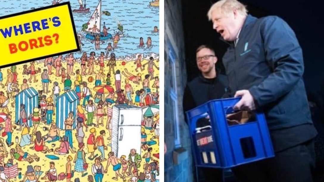 Boris Johnson Hides In a Fridge