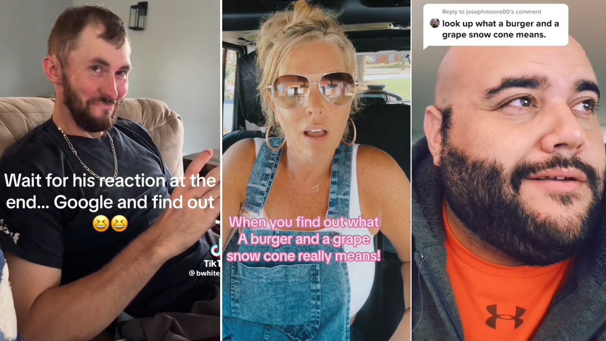 Burger and Grape Snow Cone Meme Template