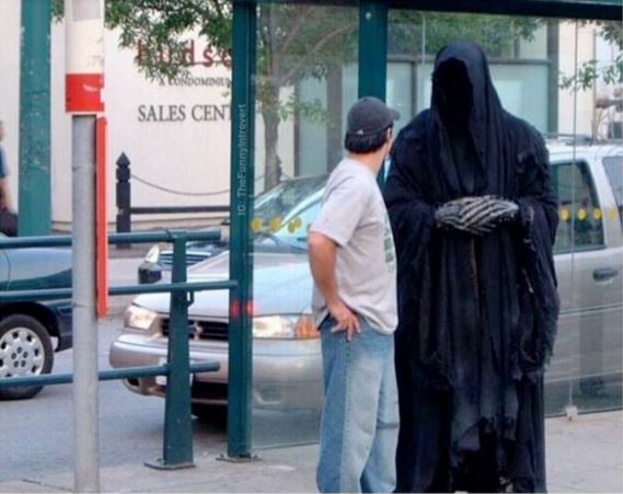 Bus Stop Grim Reaper