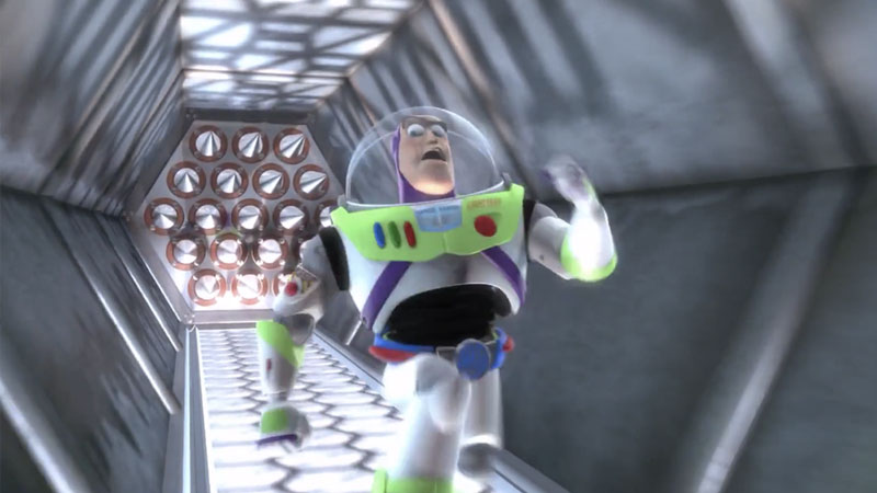 Buzz Lightyear Outruns Spikes