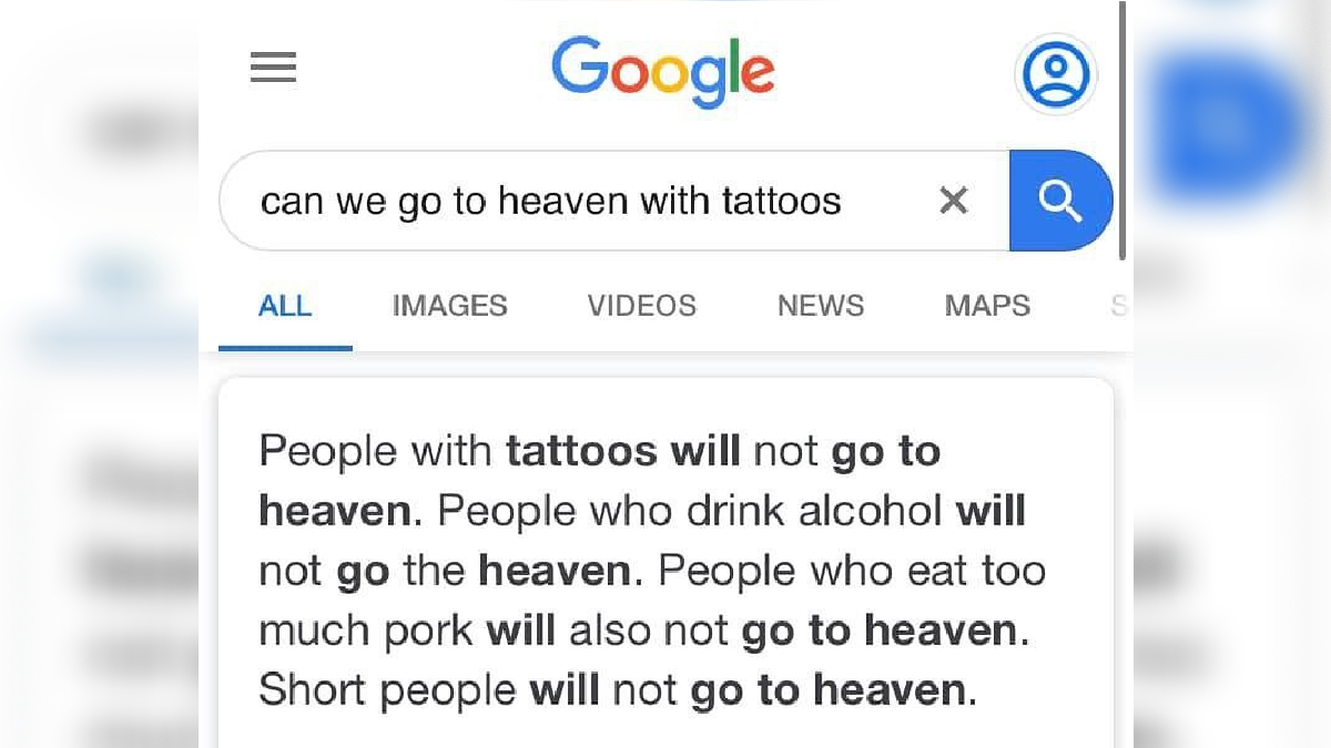 Can We Go To Heaven With Tattoos? Meme Template