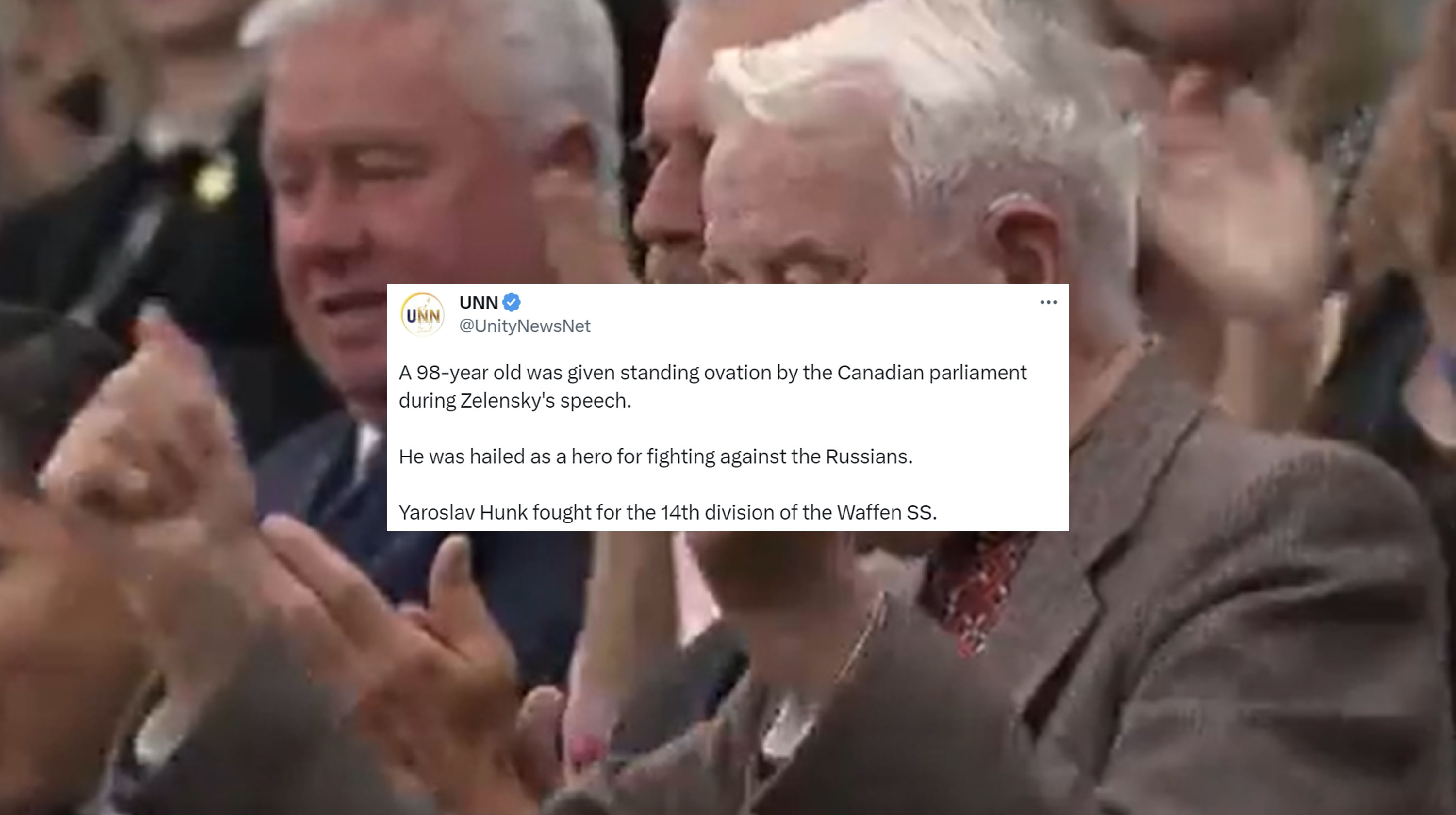 Canadian Parliament Applauding Former Nazi Meme Template