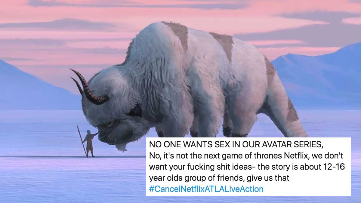 Cancel "Avatar: The Last Airbender" Netflix Live-Action Adaptation Campaign Meme Template