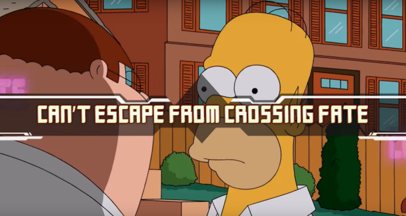 Can't Escape From Crossing Fate Meme Template