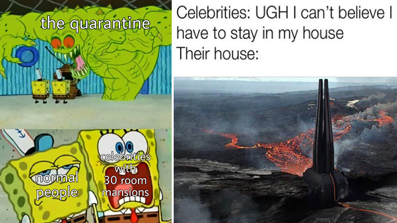 Celebrities Complaining About Quarantine Meme Template
