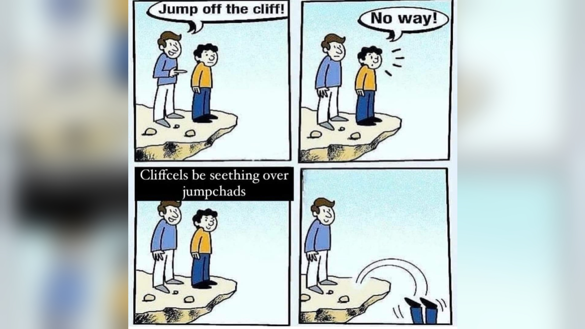 Cels Be Seething Over Chads Meme Template