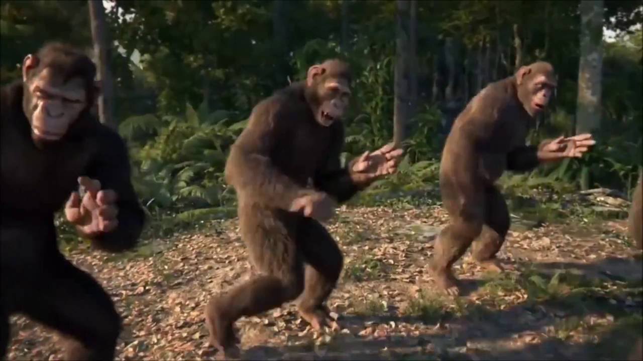 CGI Monkeys Dancing Meme Template