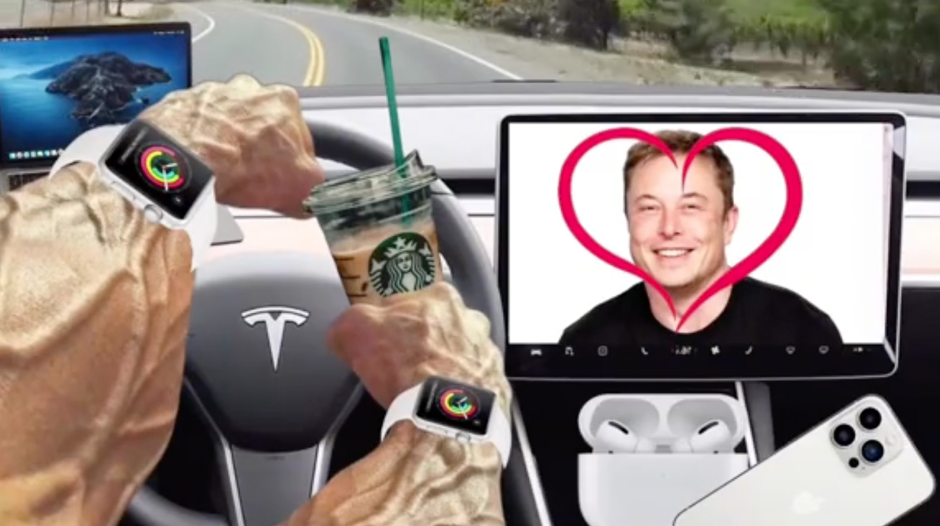 Chad Driving POV Videos Meme Template