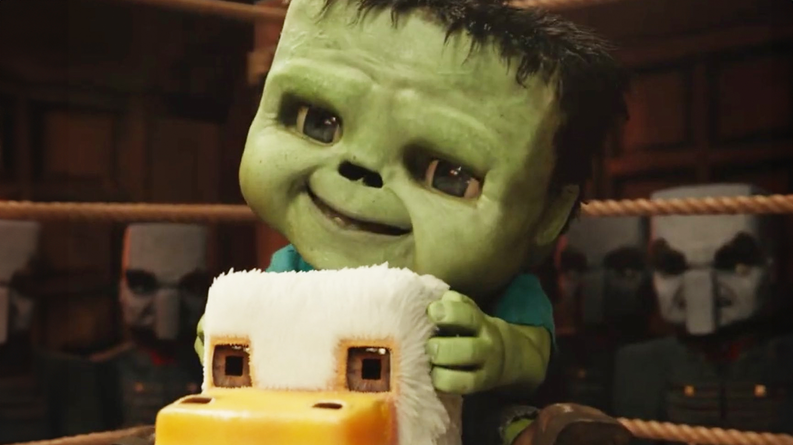 Chicken Jockey (Minecraft Movie) Meme Template