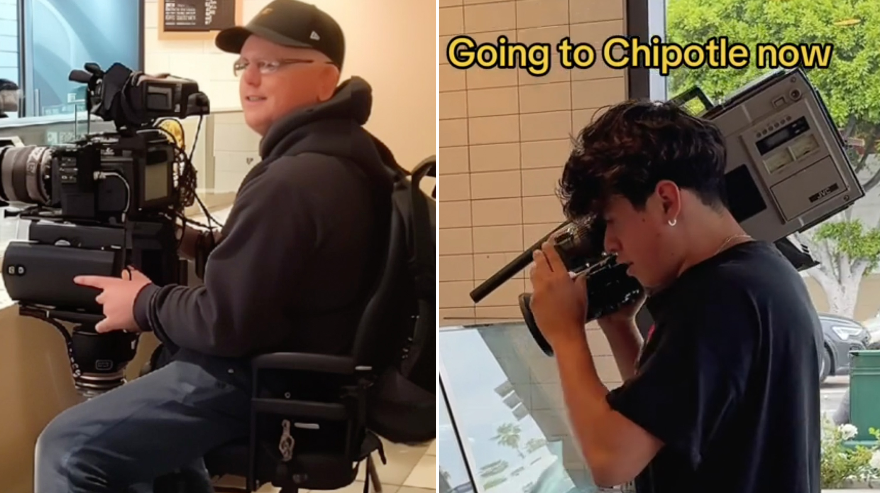 Chipotle Camera Rule / Filming Hack Meme Template