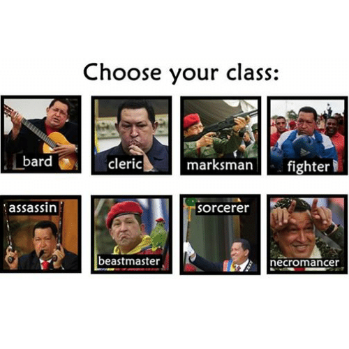 Choose Your Class Meme Template