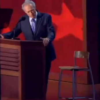Clint Eastwood's Empty Chair Speech / Eastwooding / Invisible Obama Meme Template