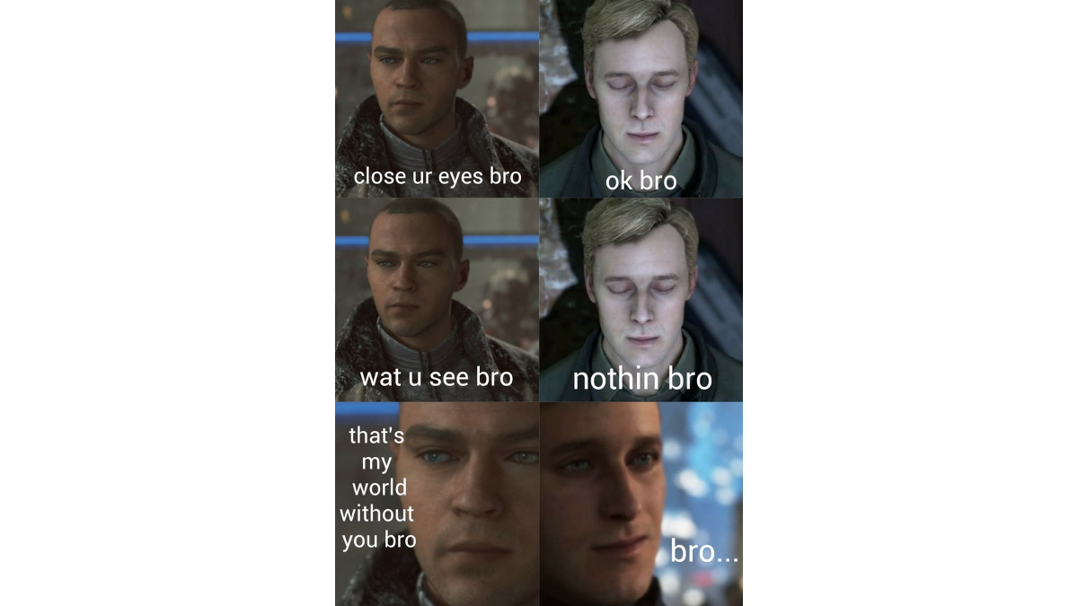 Close Your Eyes, Bro Meme Template