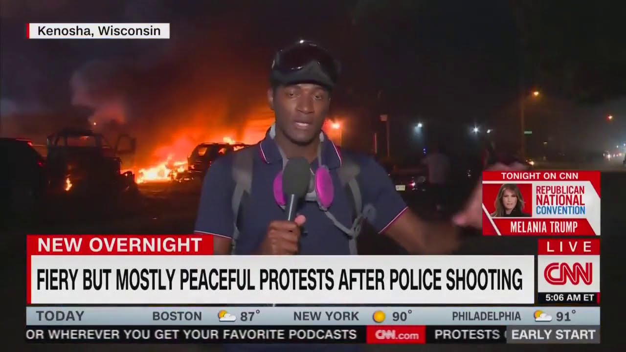 CNN "Fiery But Mostly Peaceful Protests" Parodies