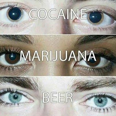 Cocaine, Marijuana, Beer Meme Template