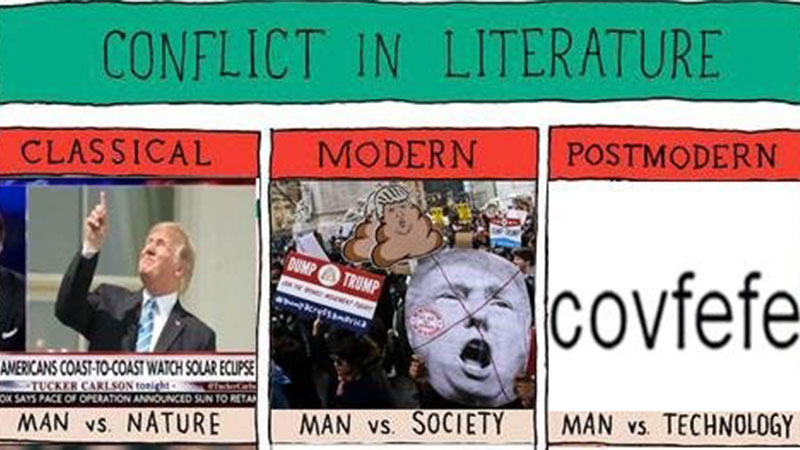Conflict in Literature Meme Template