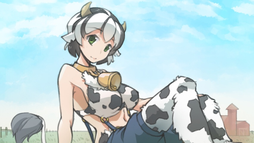 Cow Girls / Cow Bikini / Touch the Cow Meme Template