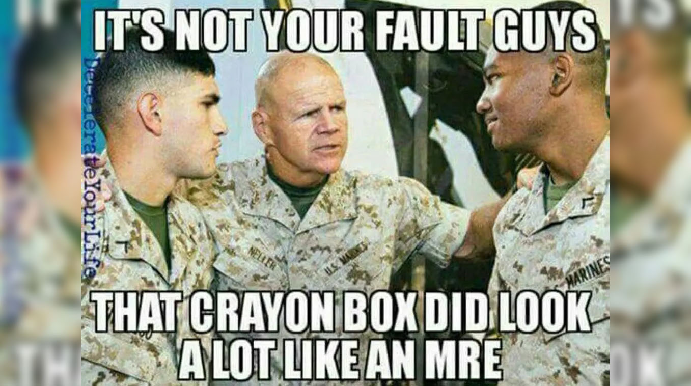 Crayon Eater / Marines Eat Crayons Meme Template