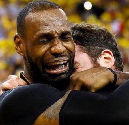 Crying LeBron Meme Template