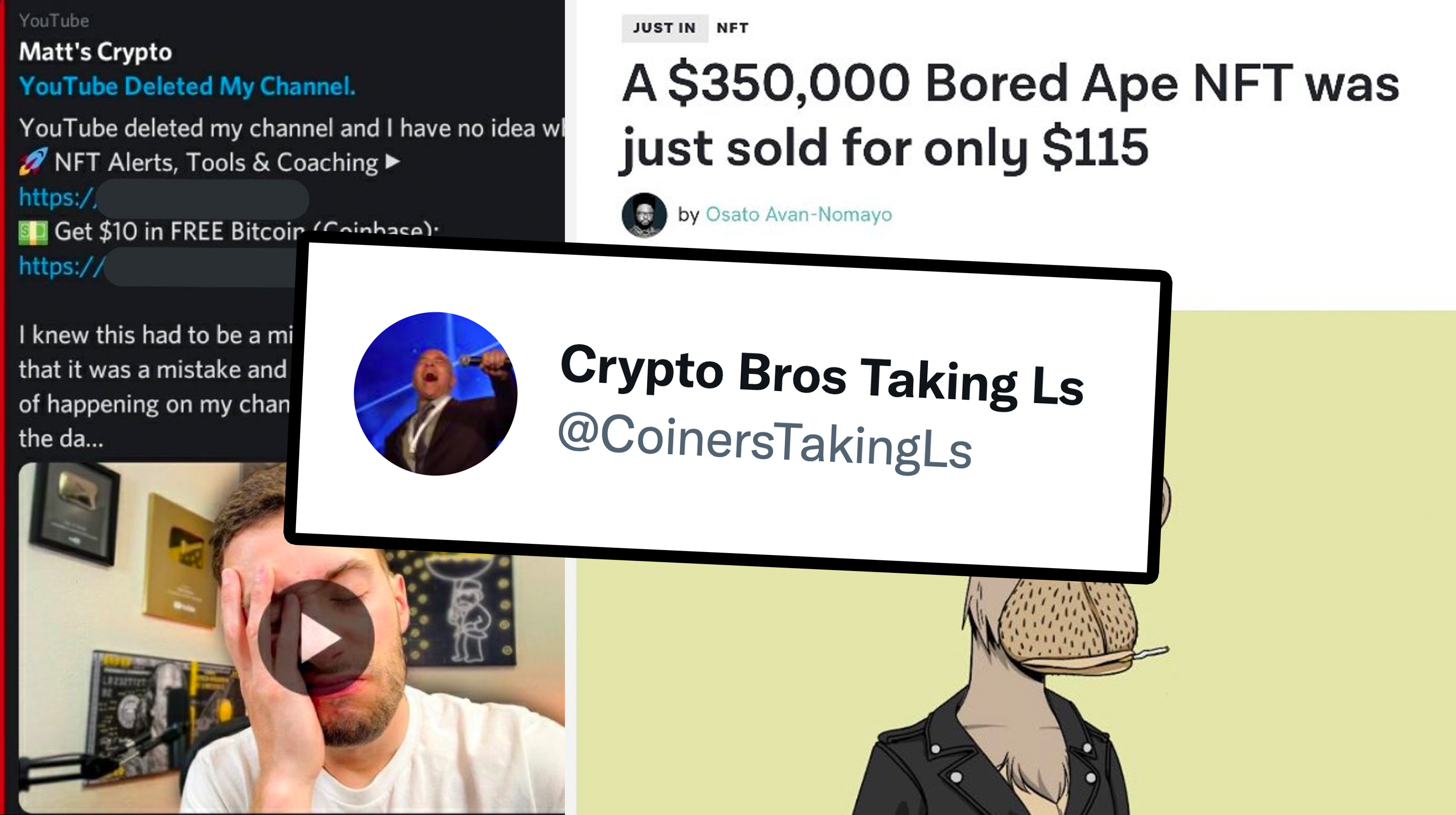 Crypto Bros Taking Ls Meme Template
