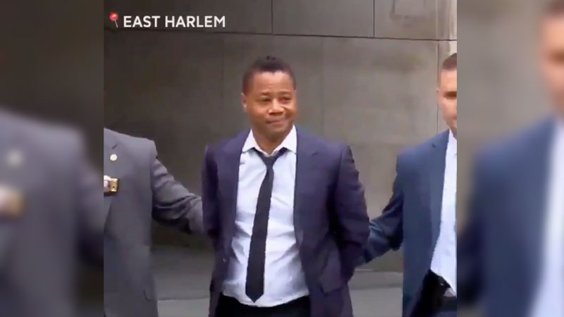 Cuba Gooding Jr.'s Perp Walk Meme Template