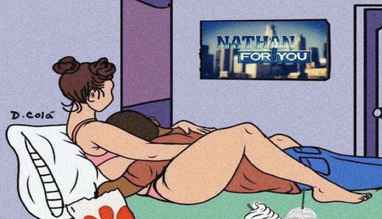 Cuddling Couple Watching TV / Quarantine Couple Meme Template