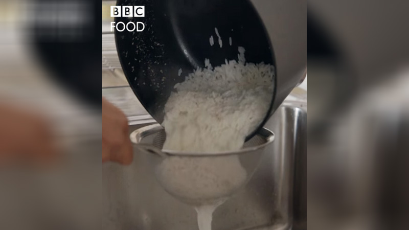 Cursed BBC Food Rice Video Meme Template