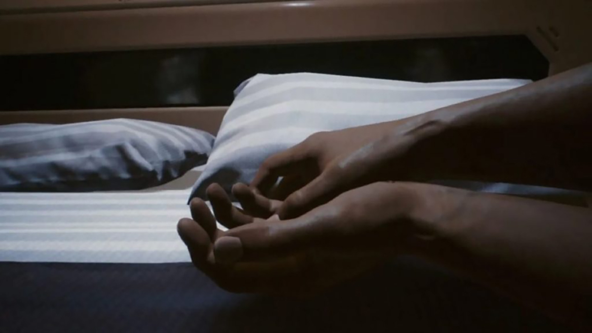 Cyberpunk 2077 V's Bed / Sleeping Position Meme Template