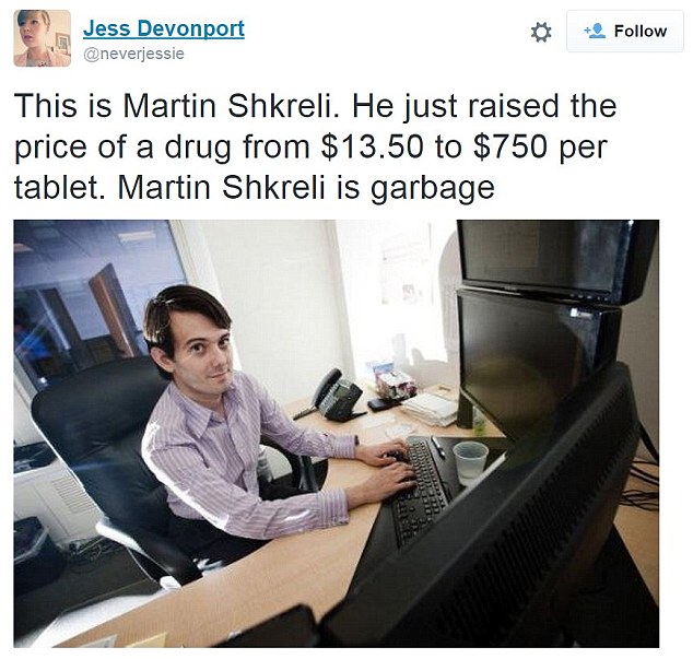 Daraprim Price Hike Meme Template