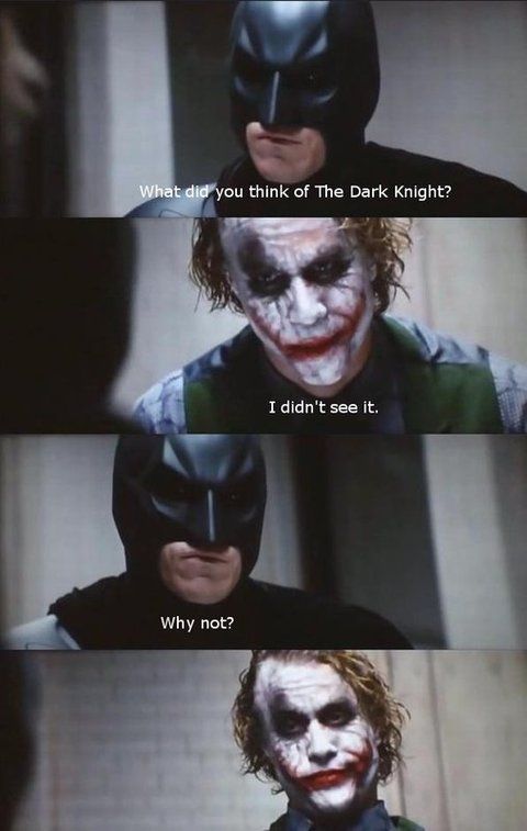 Dark Knight 4 Pane Meme Template