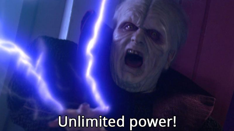 Darth Sidious Unlimited Power