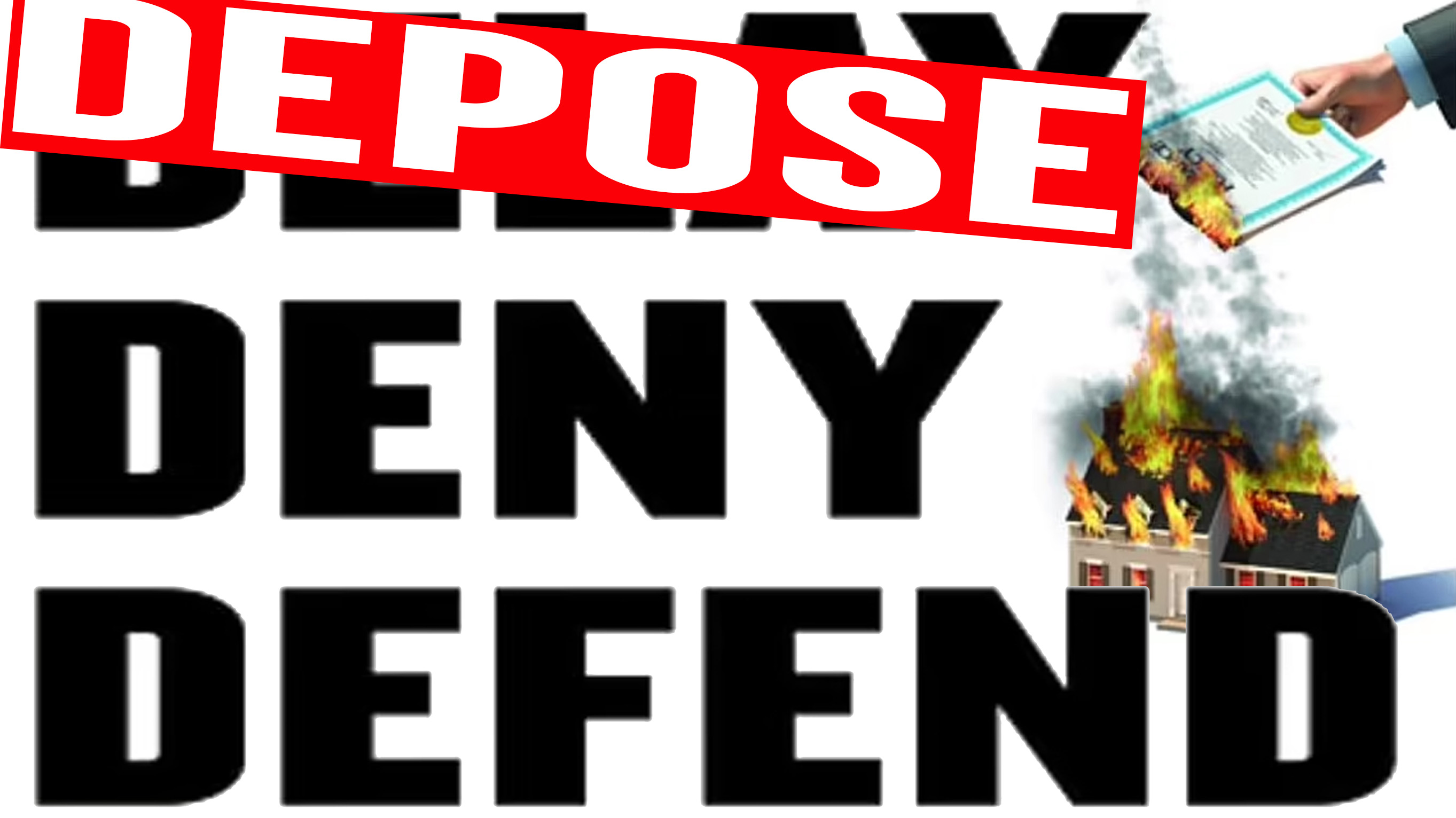 Deny, Defend, Depose Meme Template