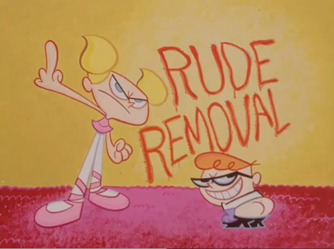 Dexter's Rude Removal Meme Template