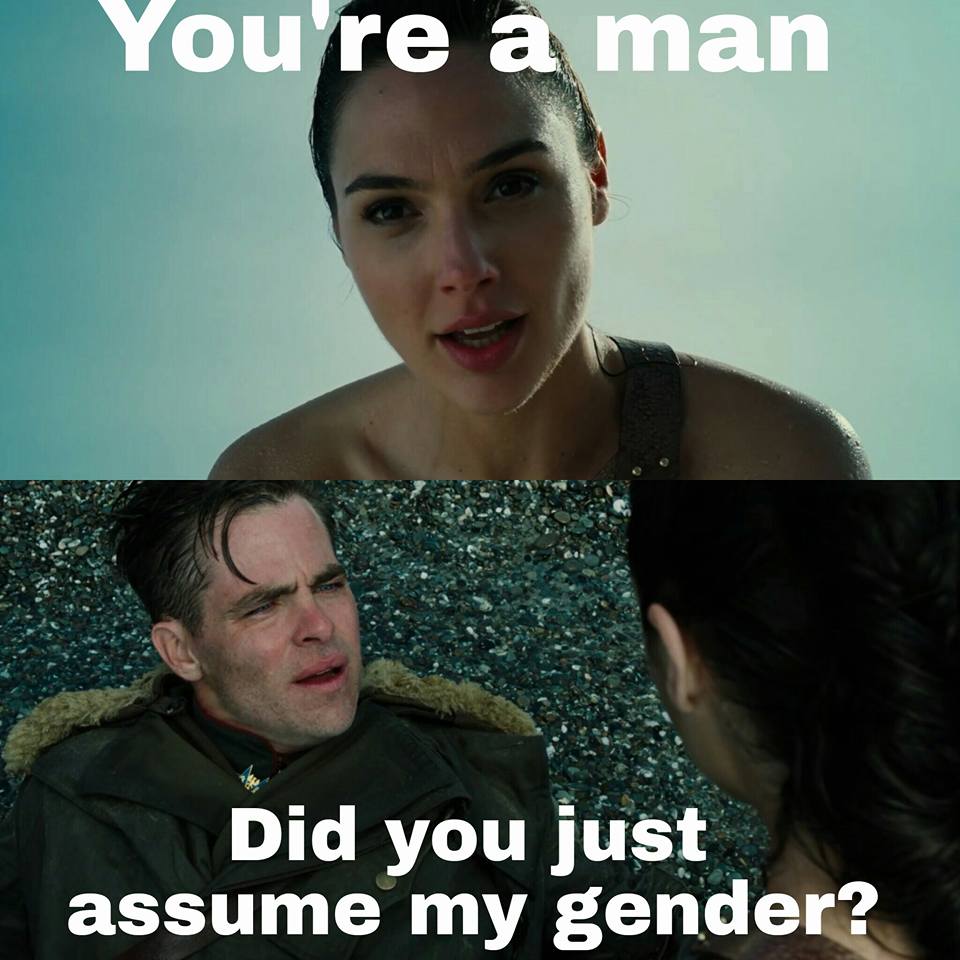 Did You Just Assume My Gender? Meme Template