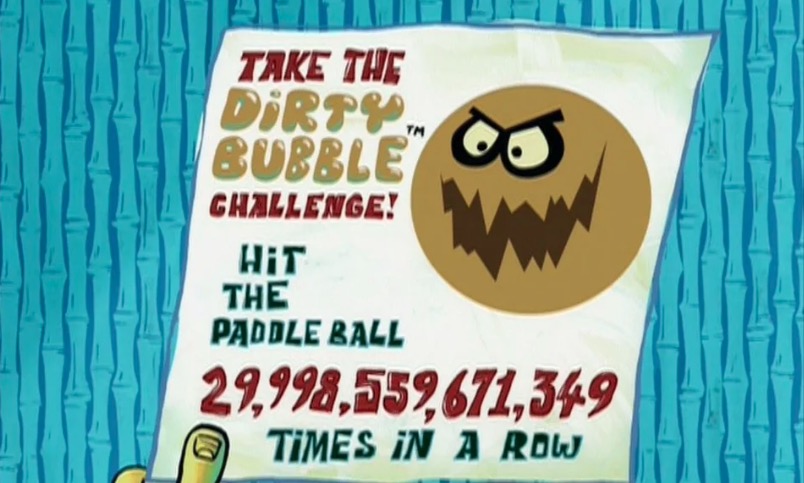 Dirty Bubble Challenge Meme Template