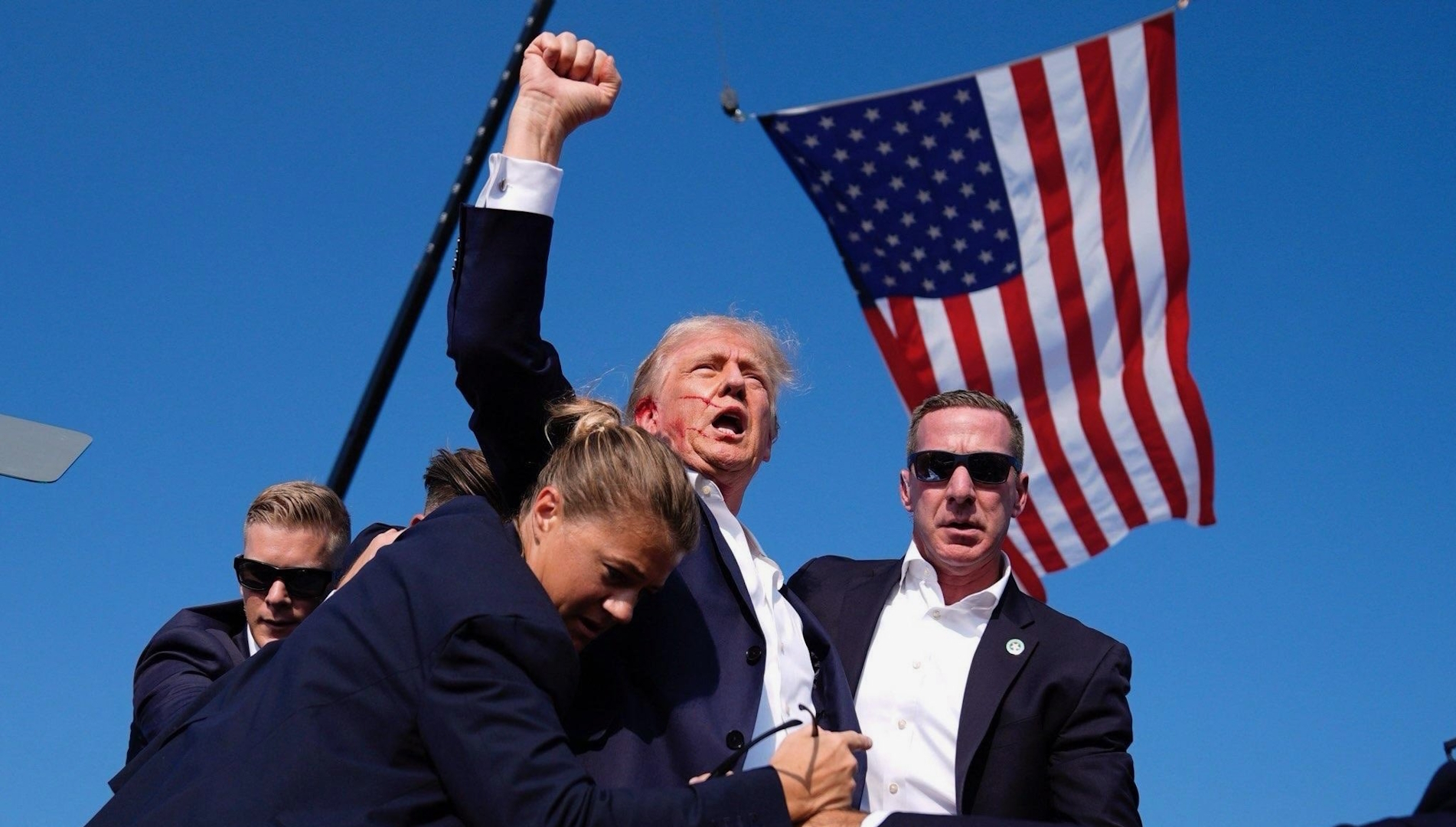Donald Trump Raised Fist Photograph